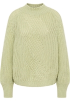 Strick Pullover in gelb unifarben