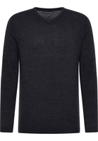 Strick Pullover in graphit unifarben