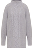 Strick Pullover in grau unifarben