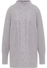 Strick Pullover in grau unifarben