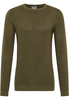 Strick Pullover in grün unifarben