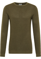 Strick Pullover in grün unifarben