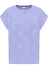 Strick Pullover in himmelblau unifarben