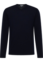 Strick Pullover in navy unifarben