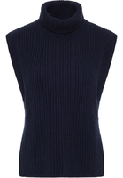 Strick Pullover in navy unifarben
