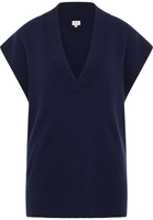 Strick Pullover in navy unifarben
