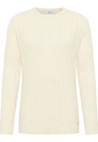 Strick Pullover in off-white unifarben