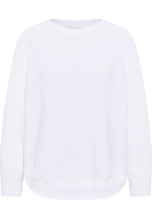 Strick Pullover in weiß unifarben