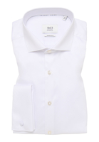 SUPER SLIM Luxury Shirt in weiß unifarben