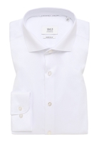 SUPER SLIM Luxury Shirt in weiß unifarben