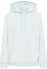 Sweatjacke in hellblau unifarben