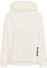 Sweatjacke in off-white unifarben
