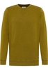 Sweatpullover in olive unifarben