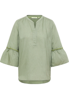 Tunika in khaki unifarben