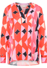 Tunika in pink bedruckt