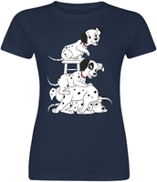 101 Dalmatians - Stoel - T-shirt - Vrouwen - navy