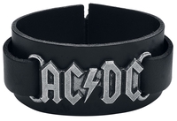 AC/DC - AC/DC Logo - Lederen armband - Mannen - zwart