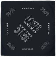 AC/DC - Back in Black - Bandana - Doek - Unisex - zwart