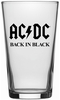 AC/DC - Back in Black - Bierglas - Unisex - transparant