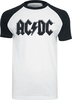 AC/DC - Black Logo - T-shirt - Mannen - wit zwart