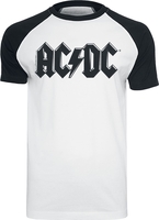 AC/DC - Black Logo - T-shirt - Mannen - wit zwart