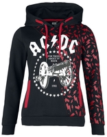 AC/DC - EMP Signature Collection - Trui met capuchon - Vrouwen - zwart rood