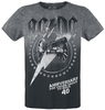 AC/DC - For Those About To Rock 40th Anniversary - T-shirt - Mannen - grijs zwart