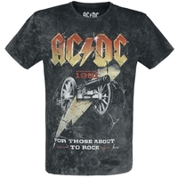 AC/DC - For Those About To Rock 40th Anniversary - T-shirt - Mannen - zwart