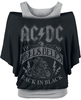 AC/DC - Hells Bells 1980 - T-shirt - Vrouwen - zwart grijs