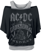 AC/DC - Hells Bells 1980 - T-shirt - Vrouwen - zwart grijs