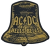 AC/DC - Hells Bells Cut-Out - Patch - Unisex - geel zwart