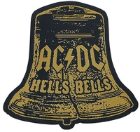 AC/DC - Hells Bells Cut-Out - Patch - Unisex - geel zwart