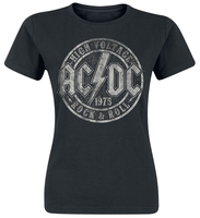AC/DC - High Voltage 1975 - T-shirt - Vrouwen - zwart