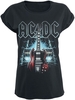 AC/DC - High Voltage Guitar - T-shirt - Vrouwen - zwart