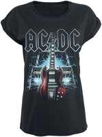 AC/DC - High Voltage Guitar - T-shirt - Vrouwen - zwart