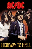 AC/DC - Highway to hell - Poster - Unisex - meerkleurig