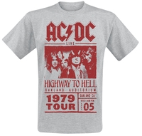 AC/DC - Highway To Hell - Red Photo - 1979 Tour - T-shirt - Mannen - grijs gemêleerd
