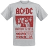AC/DC - Highway To Hell - Red Photo - 1979 Tour - T-shirt - Mannen - grijs gemêleerd