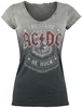 AC/DC - Let There Be Rock - T-shirt - Vrouwen - grijs donkergrijs