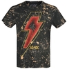 AC/DC - PWR Flash Logo - T-shirt - Mannen - zwart geel