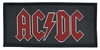 AC/DC - Red Logo - Patch - Unisex - zwart rood