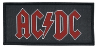 AC/DC - Red Logo - Patch - Unisex - zwart rood