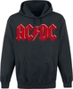 AC/DC - Red Logo - Trui met capuchon - Mannen - zwart