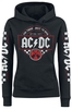 AC/DC - Rock Race - Trui met capuchon - Vrouwen - zwart