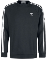 Adidas - 3-Stripes Crew - Sweatshirts - Mannen - zwart