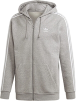 Adidas - 3-Stripes FZ - Vest met capuchon - Mannen - grijs