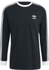 Adidas - 3 Stripes LS T - Shirt met lange mouwen - Mannen - zwart