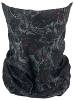 Alchemy England - Bleeding Rose - Tunnelsjaal - Vrouwen - zwart rood