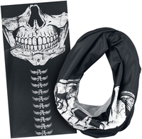 Alchemy England - Calavera - Tunnelsjaal - Unisex - zwart wit