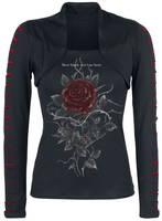 Alchemy England - Roses Nest - Shirt met lange mouwen - Vrouwen - zwart